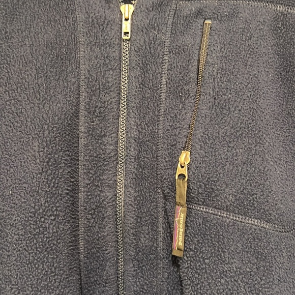 Vintage Patagonia Synchilla Navy Full Zip Fleece Jacket Made in USA. Mens XXL - Picture 2 of 7